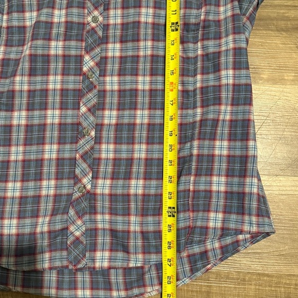 ExOfficio Madison Shirt Top Womens XL Plaid Flannel Outdoors Adventure Midweight - Picture 2 of 6
